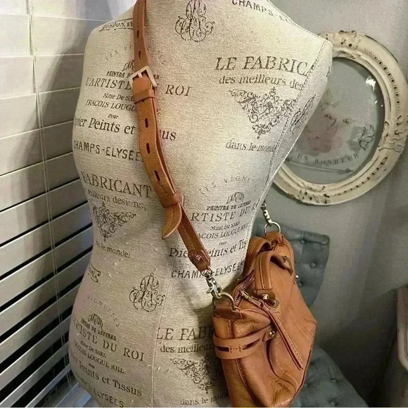 Botkier tan leather satchel crossbody bag - Picture 3 of 12